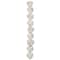 White Howlite Heart Semi-Precious Beads by Bead Landing&#x2122;, 12mm